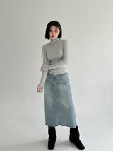 ポエンチデニムスカート/no.6183 Poenti Denim Skirt (2color)