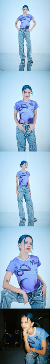 パープルドリームクロップTシャツ / PURPLE DREAM CROP T