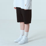 セミバギーフィットハーフパンツ/SEMI-BAGGYFIT HALF PANTS-BLACK