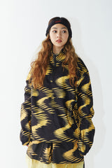 ウェーブフリースプルオーバー / BSR2223FWPO002 ZGZG WAVE FLEECE PULLOVER GOLD BLACK