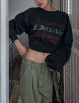 (UNISEX) ホンダウォッシングプリント長袖