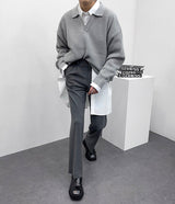 ロングワイドスラックス / TR404 Long Wide Slacks (3 colors)