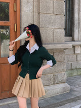 [Bellide made] Swen ribbed round cardigan