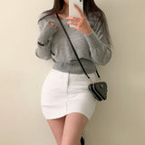 ソフトVネックニットウェア / [Bellide made] Soft V-neck knitwear