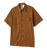 ショートスリーブシャツ / BROWN SHORT-SLEEVE SHIRT