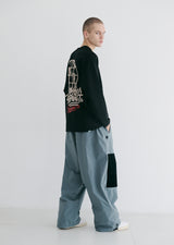 スーパーワイドパンツ / BSR2223FWPT013 DSXBR WSS SUPER WIDE PANTS KHAKI