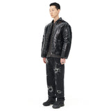 GLOSSY SHORT DOWN PUFFER