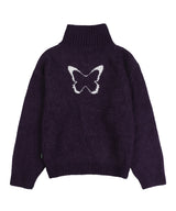 [NF] MARIPOSA KNIT HALF ZIP-UP (PURPLE)_F22ZA933