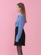 SHIRRING DETAIL BLOUSE_BLUE (6612500578422)