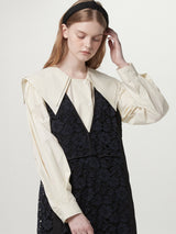 Double collar blouse - Honeydew (6671625027702)