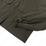ワックス コーテッド クロップド ボンバージャケット / OWN Wax Coated Cropped Bomber Jacket (3 colors)