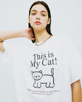ディスイズマイキャットTシャツ/THIS IS MY CAT TSHIRT-WHITE