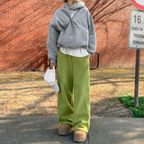 ナッピングエンブロイダリー2WAYジョガーパンツ / [Bellied made] napping embroidery two-way jogger pants