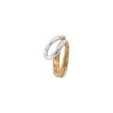 ２トーン２ラインスモールイヤーカフ/two tone two line small earcuff