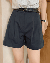 クラシックピンタックショートパンツ (3color)
