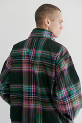 BBLアノラックジャケット/BSR2223FWJK091 BBL ANORAK JACKET PURPLE CHECK