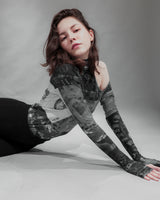 Collage Artwork Cut-out Turtle Top (6676029341814)