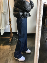 ワイドフィットデニムパンツ / WIDE FIT DARK BLUE DENIM PANTS [17789]