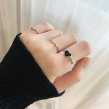 ジェリーハートリングセット / Jelly Heart Ring 7 set (2 color)