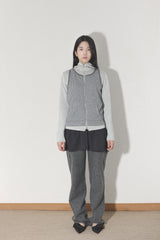 BALACLAVA knit zip up ver.2_ grey