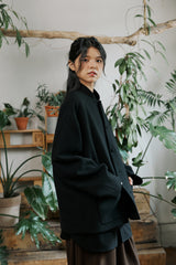 unisex tweed jacket black