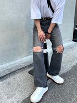イージーデストロイデニムパンツ