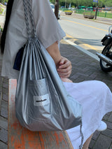 ppocketto silver string bag