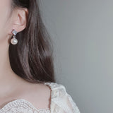 ダイアモンドパールピアス