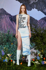 ドリーミーブルーラインスプリットドレス / Dreamy Blue Line Split Dress