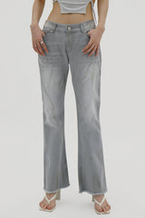 ダストブーツカットデニムパンツ / Dust Bootcut Denim Pants (2color)