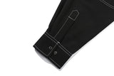 ツーポケットステッチシャツ / TWO POCKET STITCH SHIRT_BLACK