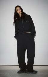 WIDE ZIP SWEATPANTS_NAVY