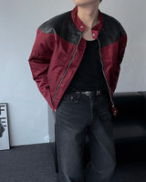 ECT quilting leather biker jacket (3 colors)
