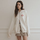 ロゴステッチフードジップアップ / Logo Stitch Hood Zip-up [2 Color]