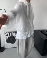 プラスティックミックスジップアップ / OWN Plastic Mix Zip-Up (2 colors)