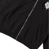 ハートプリンティングフードジップアップ/HEART PRINTING HOOD ZIP-UP-BLACK