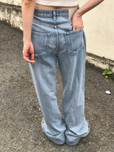 Wander brushed denim pants