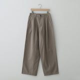 LMN Two-Tuck Half-Bend Cotton Pants (9 colors)