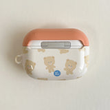 custard bear glossy hard airpods case