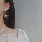 ハートアンドチェーンピアス / Heart and Chain Piercing - Gold Color