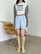 マンデイクロップTシャツ / Monday Crop T-shirt (4color)