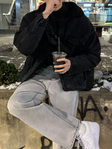 LMN オーバーサイズフィットウールデニムジャケット / LMN Oversized Fit Wool Denim Jacket (2 colors)