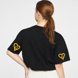 エルボースプレーハートスマイルハートスリーブT / Elbow Spray Heart Smile Short Sleeve Tee