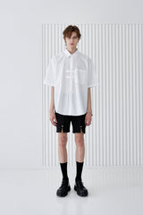 ダブルホルダー半袖Tシャツ/DOBLE HOLDER STRIPE HALF SHIRT WHITE
