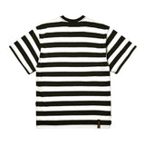 ストライプオーバーサイズTシャツ/22 STRIPE OVERSIZED T-SHIRTS BLUE / BLACK