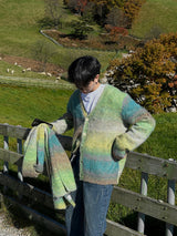 [Muffler set] ASCLO Palette Gra Mohair Cardigan (3color)