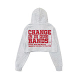 [pre-order 3/30~] SALT & LIGHT CROPPED HOODIE_MELANGE GRAY (6688313049206)
