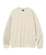 スリーブコントラストスウェットシャツT60/Sleeve Contrast Sweatshirt T60 Cream