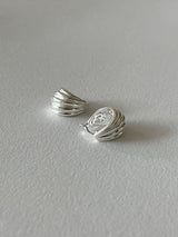 [92.5silver] shell earrings