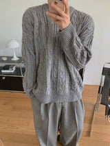 ASCLO Cinnamon Twist V Knit (4color)